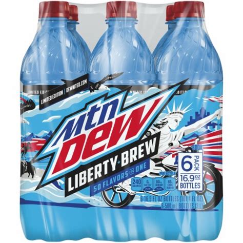 Mountain Dew Liberty Brew Soda Bottles, 6 bottles / 16.9 fl oz - Kroger