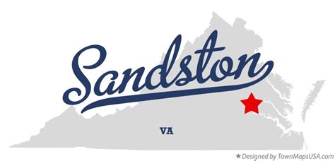 Map of Sandston, VA, Virginia