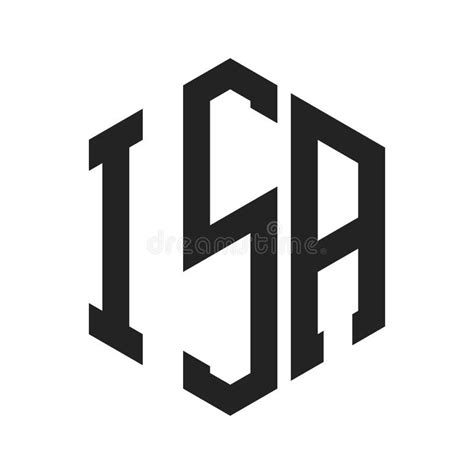 ISA Logo Design. Initial Letter ISA Monogram Logo Using Hexagon Shape ...