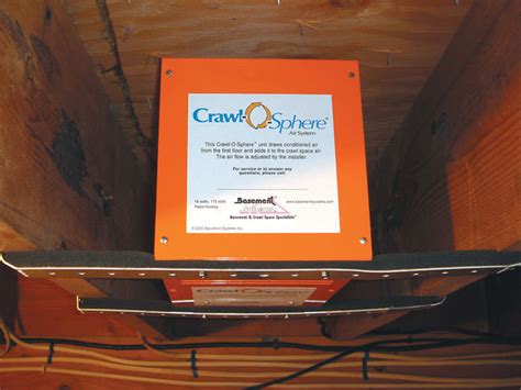 Crawl Space Fan System For Ventilating a Crawl Space in Salt Lake City, Ogden, Sandy, Utah