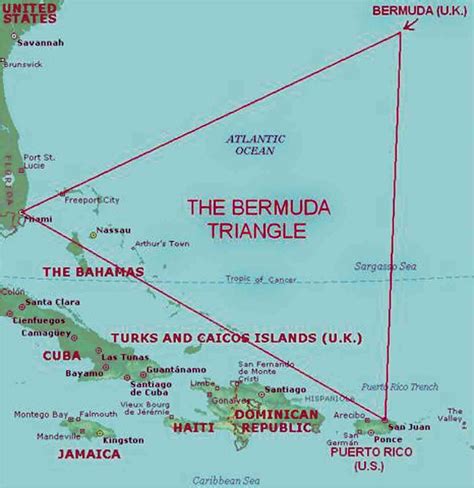 Exploring The Map Of The Bermuda Triangle - Las Vegas Strip Map