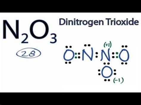 N2O3 Lewis Structure: How to Draw the Lewis Structure for N2O3 - YouTube