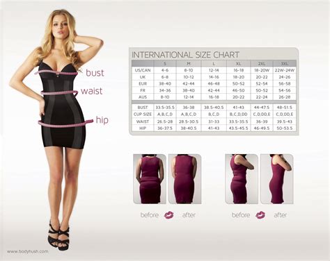 Bust Waist Hip Size Chart Uk at Denise Oakley blog