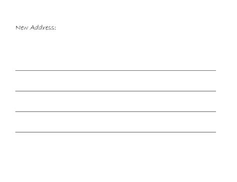 Change Of Address Cards Printable