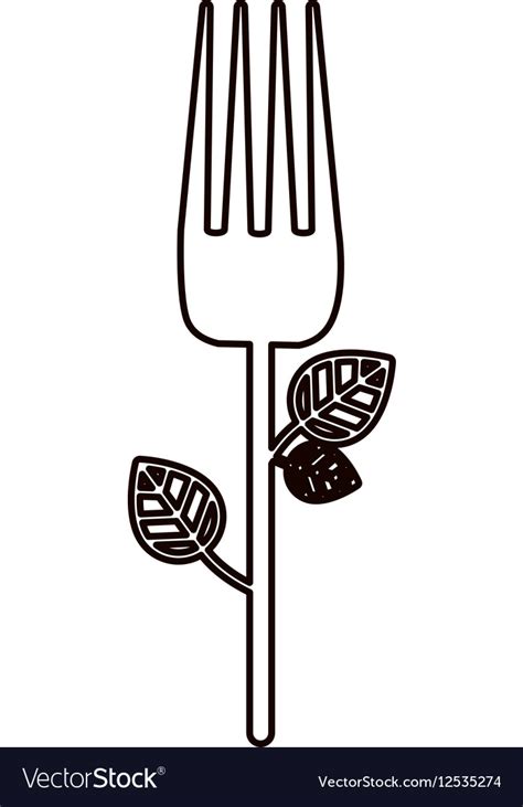 Isolated fork design Royalty Free Vector Image