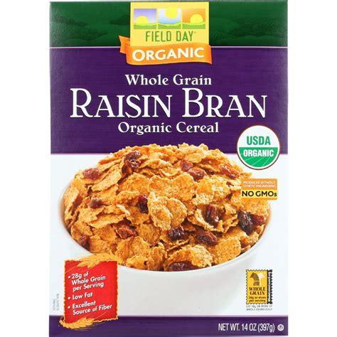 Field Day Cereal - Organic - Whole Grain - Raisin Bran - 14 oz - case ...