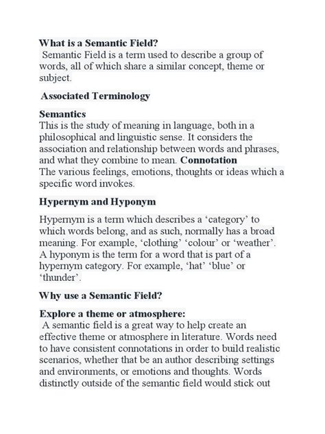 Semantic field | PDF | Cognition | Linguistics