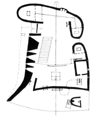 le corbusier’s plan of notre dame du haut, ronchamp Le Corbusier ...