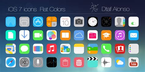 iOS 7 Flat Icons by dtafalonso on DeviantArt