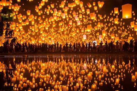 Floating Lanterns Festival in Chiang Mai, Thailand - Travel the World - viajar por el mundo gratis