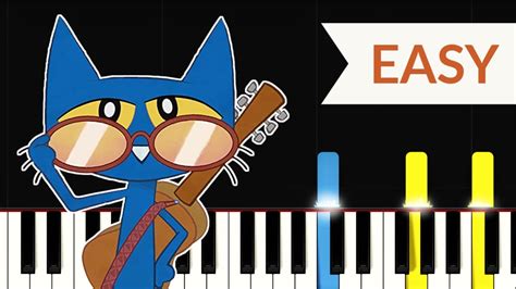 Pete the Cat Theme Song (EASY Piano Tutorial) - YouTube