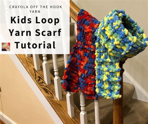 Loop Yarn Kids Scarf with Crayola Off the Hook Yarn | Needlepointers.com