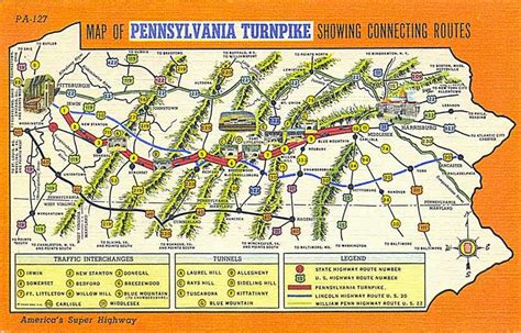 Pennsylvania Turnpike Interchange Map