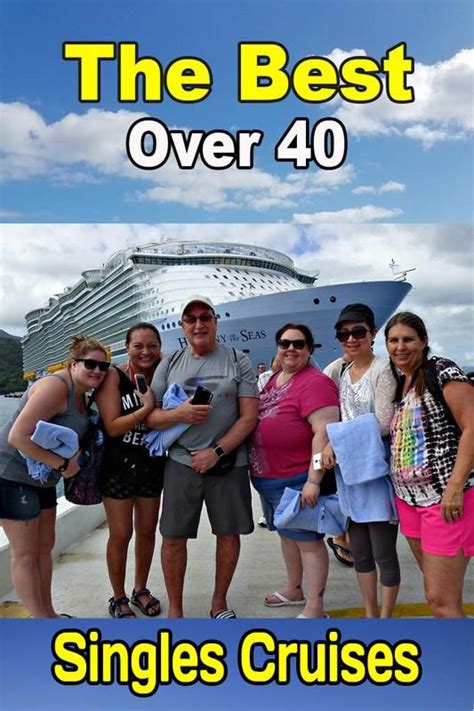 Singles' cruises for 40's 50's 60's and over, travelers