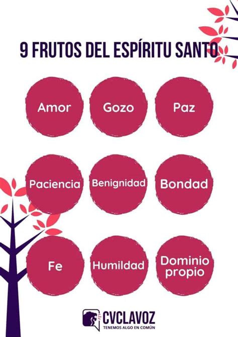 ¿Cuáles son los 9 frutos del Espíritu Santo? - CVCLAVOZ