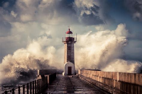 Wallpaper : 2048x1365 px, cloud, lighthouse, natural, ocean, photography, pier, sea, storm ...