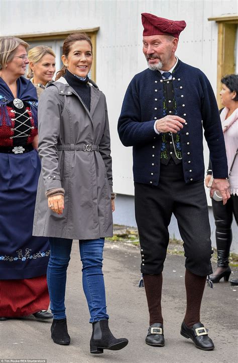 Danish royal family don traditional costume for the third day of their visit to the Faroe ...