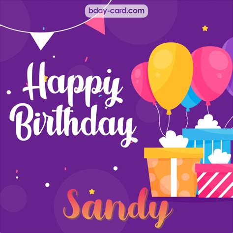 Birthday images for Sandy 💐 — Free happy bday pictures and photos | BDay-card.com