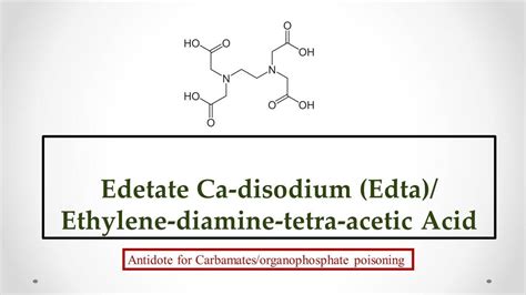 Edetate Ca-disodium (Edta) uses, antidote effects, mechanism, indications and ADR's ☠ - YouTube