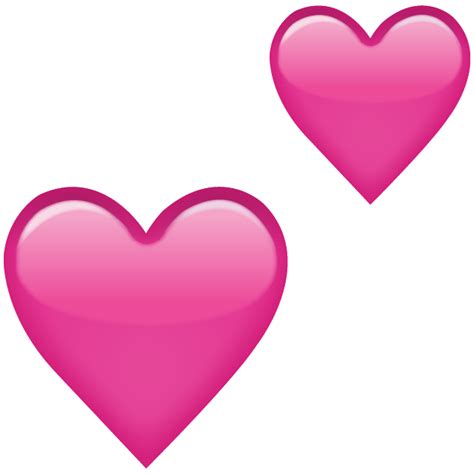 Two Pink Hearts Emoji Png