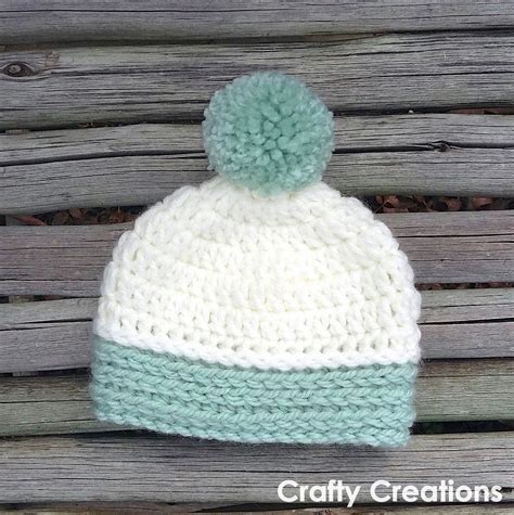 Pom-pom Beanie Crochet Pattern - Etsy