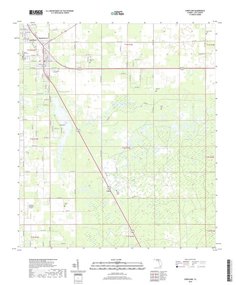 MyTopo Chiefland, Florida USGS Quad Topo Map