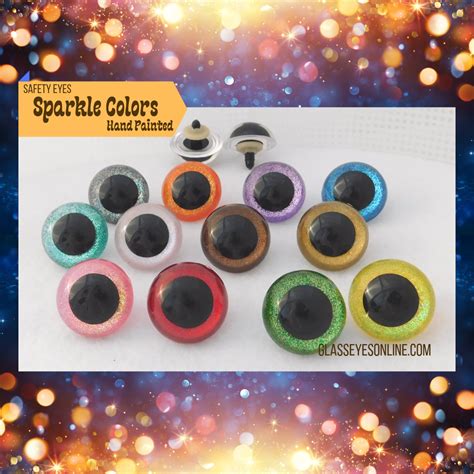 Safety Eyes Sparkle Colors For Sewing Crochet Knitting Crafts