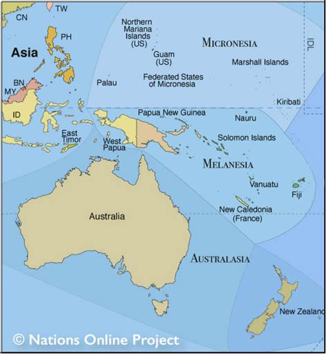 Capital Cities of Australia/Oceania - Nations Online Project