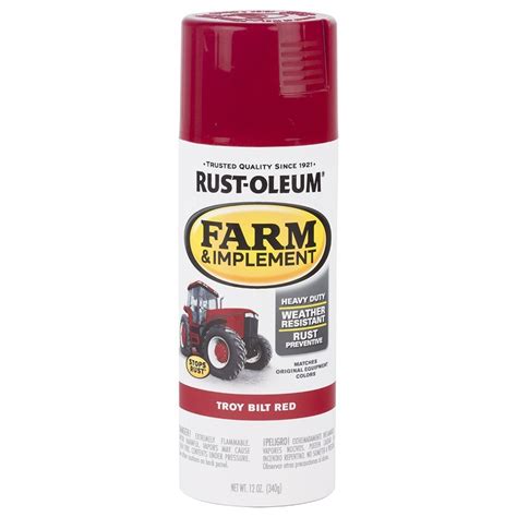 Rust-Oleum Gloss Troy Built Red Spray Paint (Actual Net Contents: 12-oz) at Lowes.com