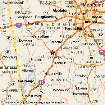 Where is Newnan, Georgia? see area map & more