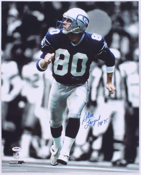 Steve Largent Signed Seahawks 16x20 Photo Inscribed "HOF 95" (PSA COA ...