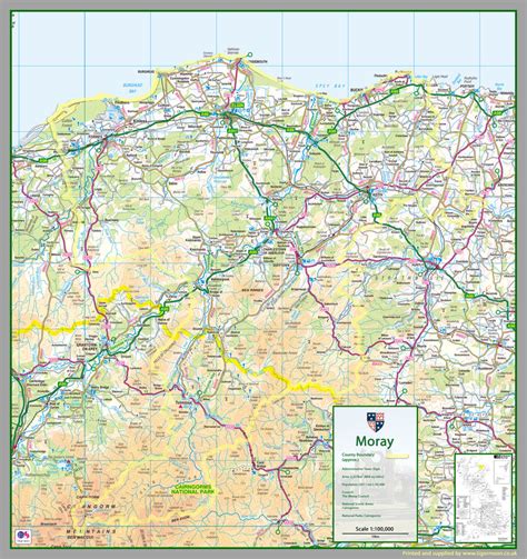 Moray County Map | I Love Maps