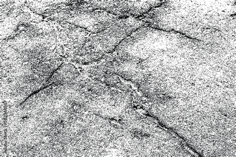 Grunge texture of cracked asphalt. Overlay template. Vector ...