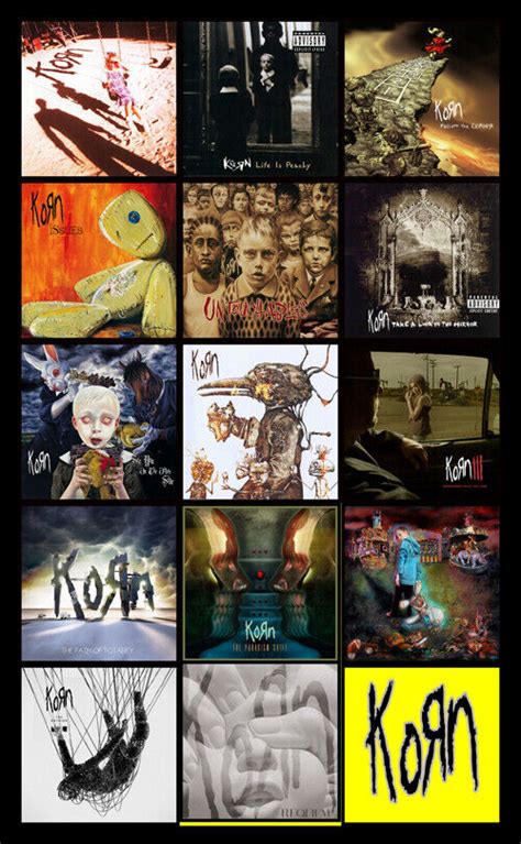 KORN album discography magnet (3.75" x 4.75" magnet) requiem | eBay