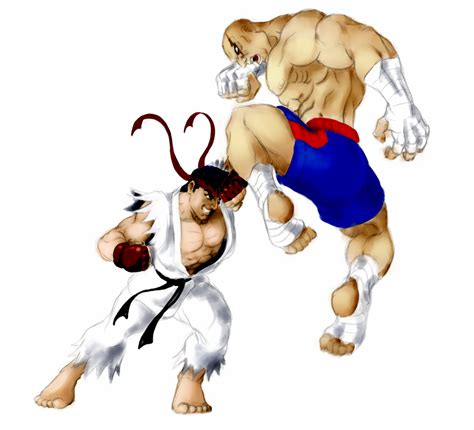 Street Fighter's Ryu vs Sagat by droxus7 on DeviantArt