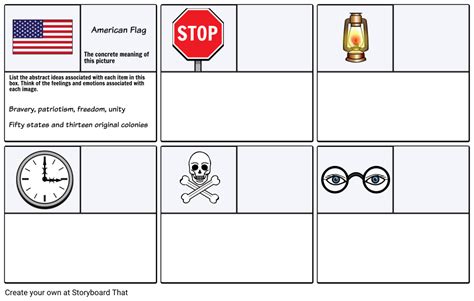 Example Worksheet 1 - Abstract Thinking Storyboard