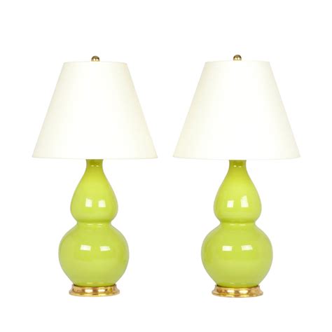 Pair of Medium Aurora Lamps in Apple Green – KRB