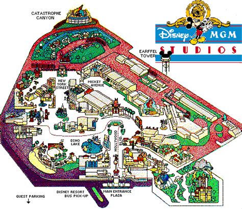 Map of Disney-MGM Studios. Click to explore. Echo Lake, Main Entrance, Disney Resort, Mgm, Walt ...