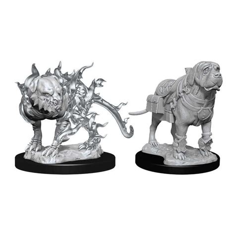 Wizkids d d unpainted mini mastiff and shadow mastiff – Artofit