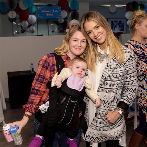 Drew Barrymore and Daughters at Jessica Alba's Holiday Event | POPSUGAR ...