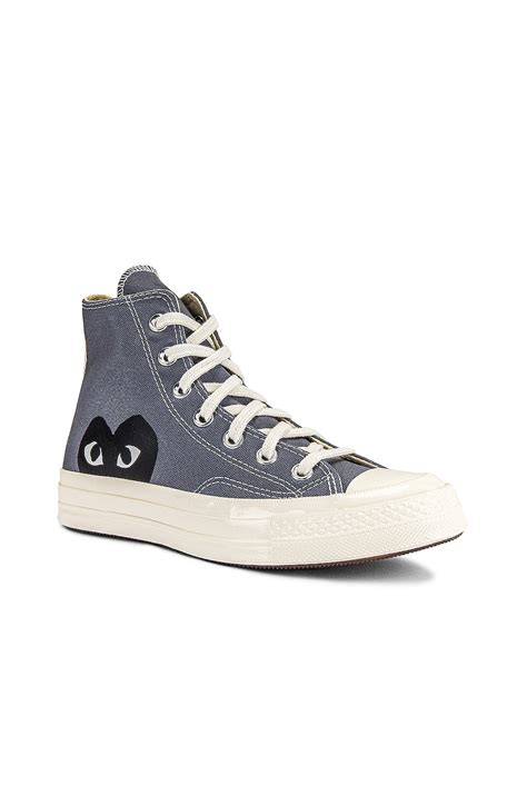 COMME des GARCONS PLAY Converse Chuck Taylor High in Grey | FWRD