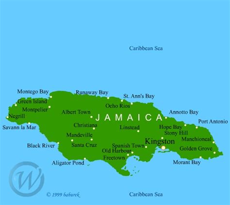 Map of Jamaica