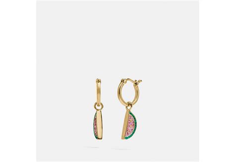 COACH® Outlet | Watermelon Huggie Earrings