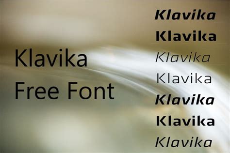 Download Klavika Font OTF