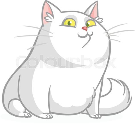 Cute Fat Cartoon Cats