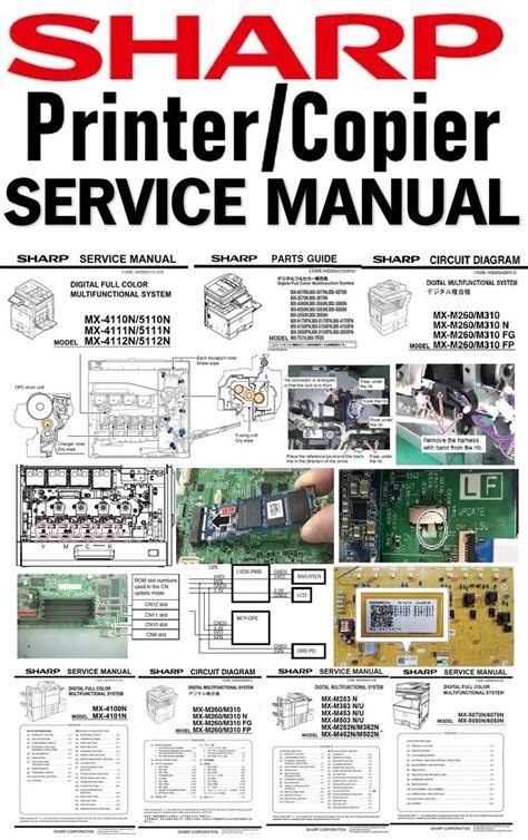 Sharp Printer Service Manuals Troubleshooting + DIY Repair Instructions in 2022 | Printer ...