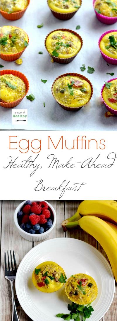 Egg Muffins with Turkey Sausage and Peppers - A Pinch of Healthy