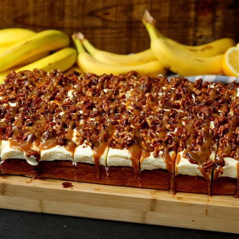 Sheet Pan Banana Bread Cheesecake | Karla Hoffelt | Copy Me That