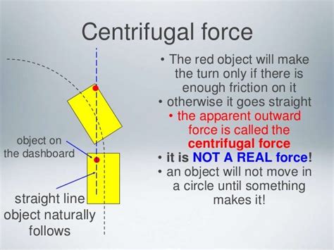 Centrifugal forces