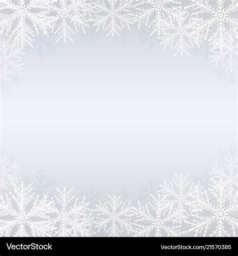 Winter background with white snowflakes Royalty Free Vector